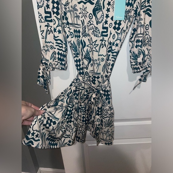 New! Shore Riviera Nautical Dress in Pacific Blues 🧿🌊 ⚓️ XS NWT! - Picture 8 of 11